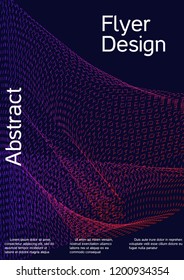 Modern design template. Creative fluid background from abstract lines to create a fashionable abstract cover, banner, poster, booklet. Vector illustration. EPS 10.