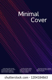 Modern design template. Creative fluid background from abstract lines to create a fashionable abstract cover, banner, poster, booklet. Vector illustration. EPS 10.