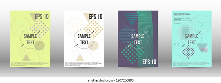Modern design template. Creative fluid backgrounds with memphis elements to create a fashionable abstract cover, banner, poster, booklet. Vector illustration. EPS 10. 