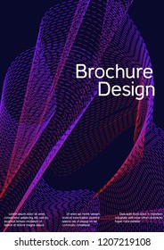 Modern design template. Creative fluid background from abstract lines to create a fashionable abstract cover, banner, poster, booklet. Vector illustration. EPS 10.