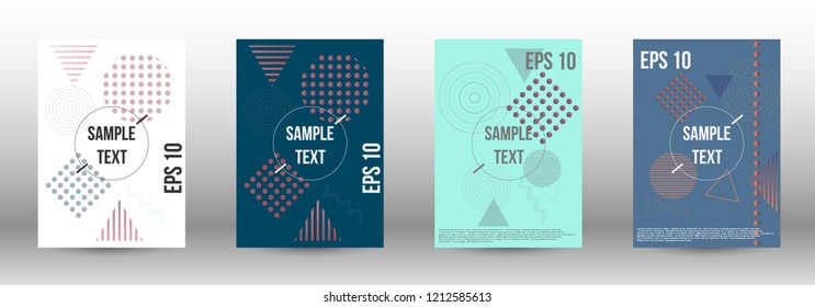 Modern design template. Creative fluid backgrounds with memphis elements to create a fashionable abstract cover, banner, poster, booklet. Vector illustration. EPS 10. 