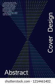 Modern design template. Creative fluid background from abstract lines to create a fashionable abstract cover, banner, poster, booklet. Vector illustration. EPS 10.