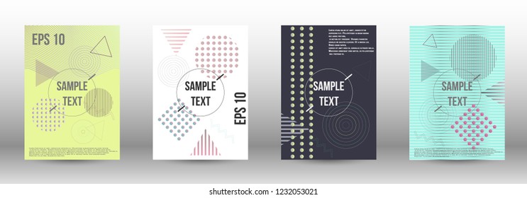 Modern design template. Creative fluid backgrounds with memphis elements to create a fashionable abstract cover, banner, poster, booklet. Vector illustration. EPS 10. 