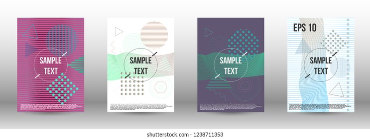 Modern design template. Creative fluid backgrounds with memphis elements to create a fashionable abstract cover, banner, poster, booklet. Vector illustration. EPS 10. 