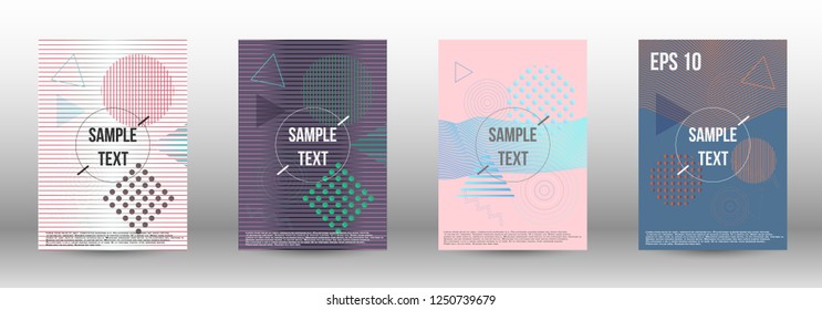 Modern design template. Creative fluid backgrounds with memphis elements to create a fashionable abstract cover, banner, poster, booklet. Vector illustration. EPS 10. 