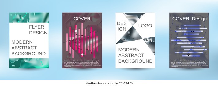 Modern design template. Creative fluid backgrounds. Artistic covers design. Creative fluid colors backgrounds.  Colorful rainbow gradient. Smooth banner template.