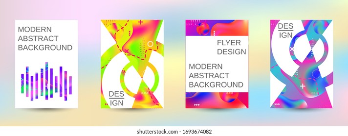Modern design template. Creative fluid backgrounds. Artistic covers design. Creative fluid colors backgrounds.  Colorful rainbow gradient. Smooth banner template.