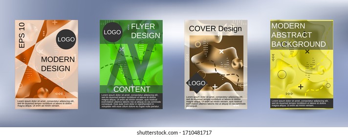 Modern design template. Creative fluid backgrounds. Artistic covers design. Creative fluid colors backgrounds.  Easily editable soft colored vector illustration. Bright print.