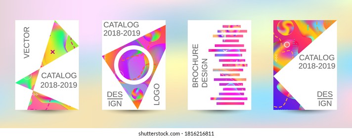 Modern design template. Creative fluid backgrounds. Artistic covers design. Creative fluid colors backgrounds.  Easily editable soft colored vector illustration. Bright print.