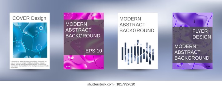 Modern design template. Creative fluid backgrounds. Artistic covers design. Creative fluid colors backgrounds.  Easily editable soft colored vector illustration. Smooth banner template.