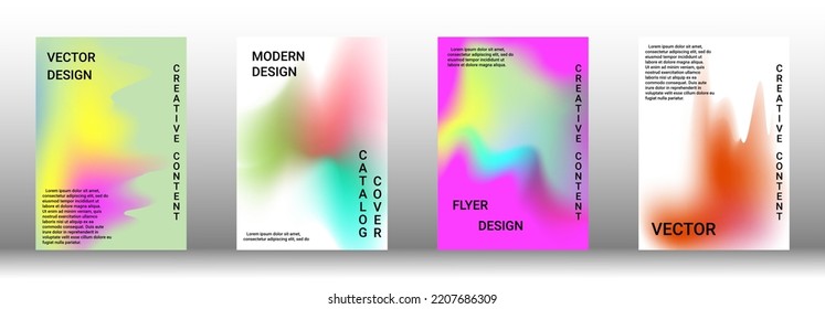 Modern design template. Creative fluid backgrounds from current forms to design a fashionable abstract cover, banner, poster, booklet. Vector illustration. EPS 10.