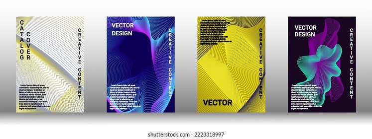 Modern design template. Creative fluid backgrounds from current forms to design a fashionable abstract cover, banner, poster, booklet. Vector illustration. EPS 10. 