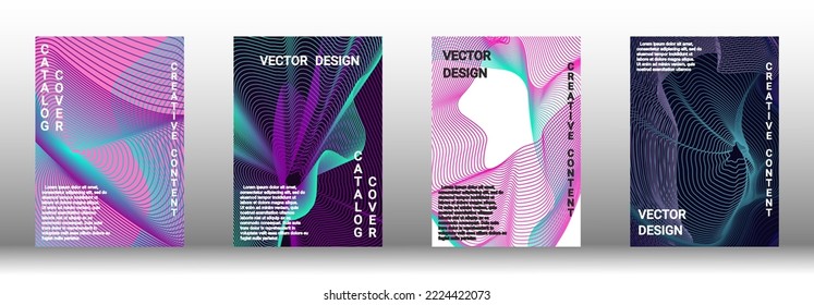 Modern design template. Creative fluid backgrounds from current forms to design a fashionable abstract cover, banner, poster, booklet. Vector illustration. EPS 10. 