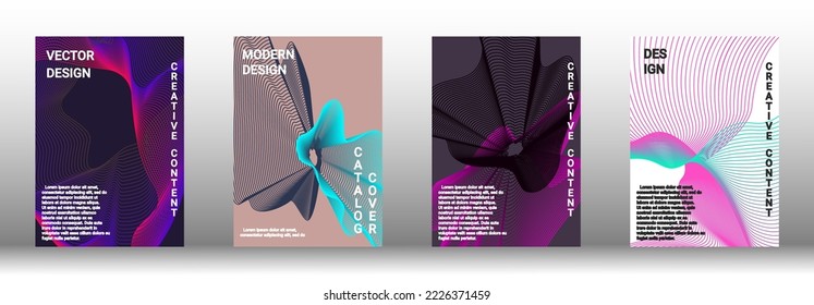 Modern design template. Creative fluid backgrounds from current forms to design a fashionable abstract cover, banner, poster, booklet. Vector illustration. EPS 10. 