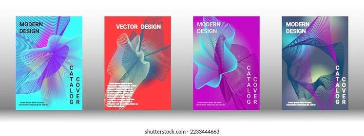 Modern design template. Creative fluid backgrounds from current forms to design a fashionable abstract cover, banner, poster, booklet. Vector illustration. EPS 10. 