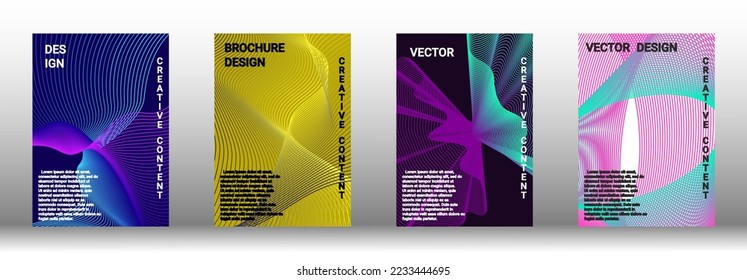 Modern design template. Creative fluid backgrounds from current forms to design a fashionable abstract cover, banner, poster, booklet. Vector illustration. EPS 10. 