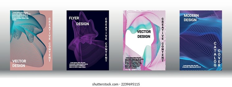 Modern design template. Creative fluid backgrounds from current forms to design a fashionable abstract cover, banner, poster, booklet. Vector illustration. EPS 10. 