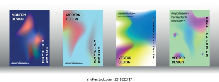 Modern design template. Creative fluid backgrounds from current forms to design a fashionable abstract cover, banner, poster, booklet. Vector illustration. EPS 10.