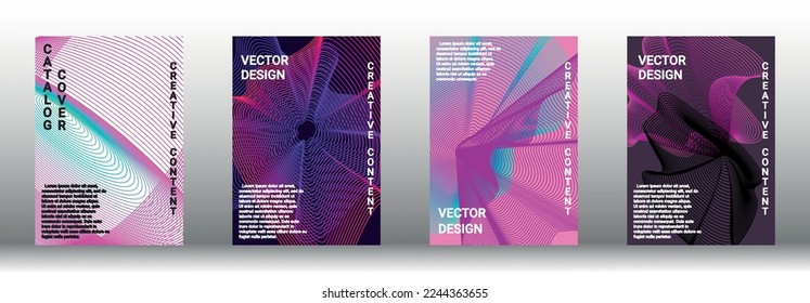 Modern design template. Creative fluid backgrounds from current forms to design a fashionable abstract cover, banner, poster, booklet. Vector illustration. EPS 10. 