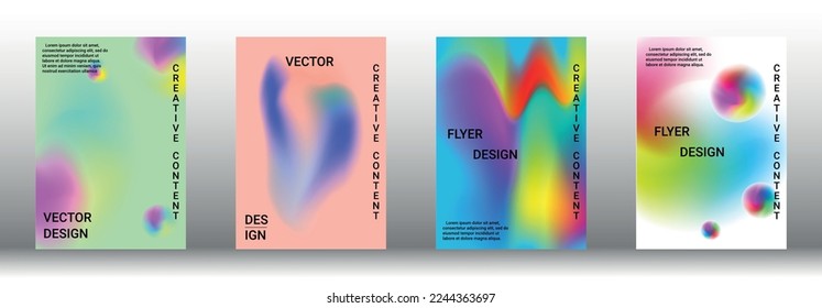 Modern design template. Creative fluid backgrounds from current forms to design a fashionable abstract cover, banner, poster, booklet. Vector illustration. EPS 10.