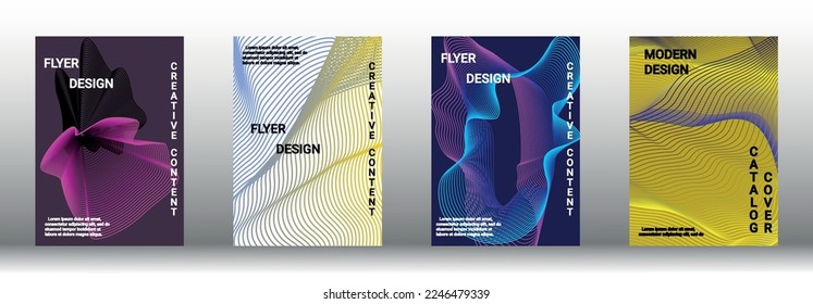 Modern design template. Creative fluid backgrounds from current forms to design a fashionable abstract cover, banner, poster, booklet. Vector illustration. EPS 10. 