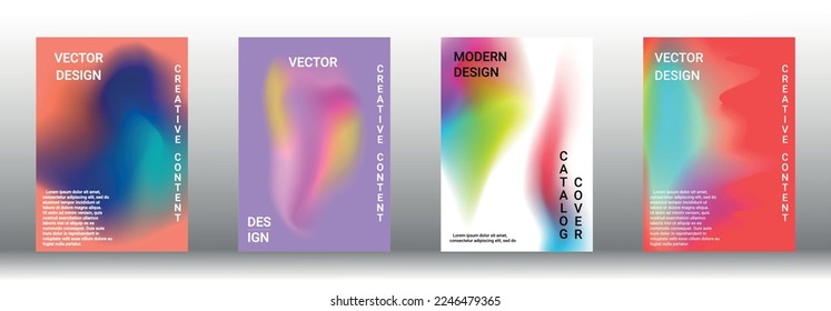 Modern design template. Creative fluid backgrounds from current forms to design a fashionable abstract cover, banner, poster, booklet. Vector illustration. EPS 10.