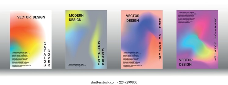 Modern design template. Creative fluid backgrounds from current forms to design a fashionable abstract cover, banner, poster, booklet. Vector illustration. EPS 10.