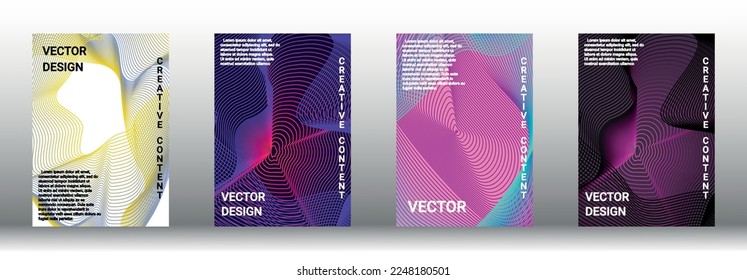 Modern design template. Creative fluid backgrounds from current forms to design a fashionable abstract cover, banner, poster, booklet. Vector illustration. EPS 10. 