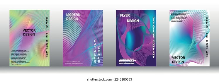 Modern design template. Creative fluid backgrounds from current forms to design a fashionable abstract cover, banner, poster, booklet. Vector illustration. EPS 10. 