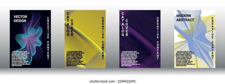 Modern design template. Creative fluid backgrounds from current forms to design a fashionable abstract cover, banner, poster, booklet. Vector illustration. EPS 10. 
