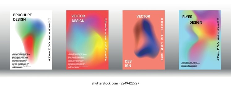 Plantilla de diseño moderna. Creativos fondos fluidos de formularios actuales para diseñar una portada abstracta, pancarta, afiche, folleto de moda. Ilustración vectorial. EPS 10.