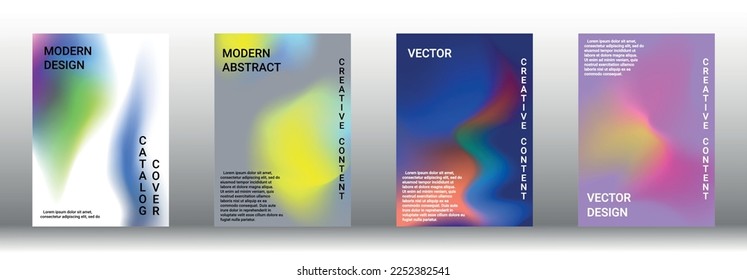 Modern design template. Creative fluid backgrounds from current forms to design a fashionable abstract cover, banner, poster, booklet. Vector illustration. EPS 10.