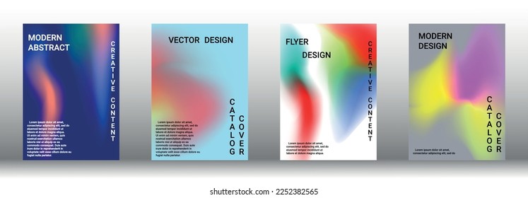 Plantilla de diseño moderna. Creativos fondos fluidos de formularios actuales para diseñar una portada abstracta, pancarta, afiche, folleto de moda. Ilustración vectorial. EPS 10.