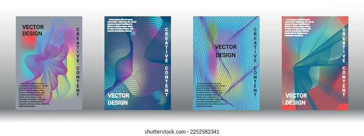 Modern design template. Creative fluid backgrounds from current forms to design a fashionable abstract cover, banner, poster, booklet. Vector illustration. EPS 10. 