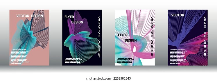 Plantilla de diseño moderna. Creativos fondos fluidos de formularios actuales para diseñar una portada abstracta, pancarta, afiche, folleto de moda. Ilustración vectorial. EPS 10. 