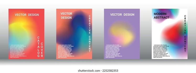 Modern design template. Creative fluid backgrounds from current forms to design a fashionable abstract cover, banner, poster, booklet. Vector illustration. EPS 10.