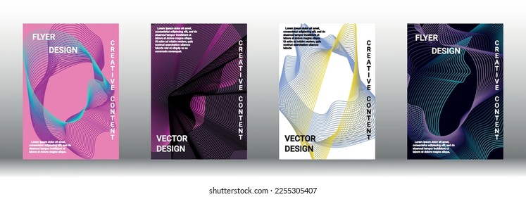 Modern design template. Creative fluid backgrounds from current forms to design a fashionable abstract cover, banner, poster, booklet. Vector illustration. EPS 10. 