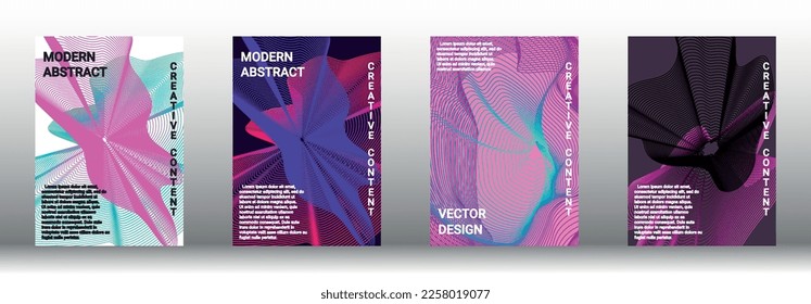 Plantilla de diseño moderna. Creativos fondos fluidos de formularios actuales para diseñar una portada abstracta, pancarta, afiche, folleto de moda. Ilustración vectorial. EPS 10. 