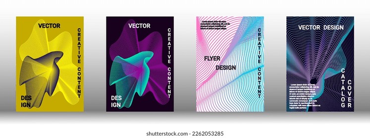 Modern design template. Creative fluid backgrounds from current forms to design a fashionable abstract cover, banner, poster, booklet. Vector illustration. EPS 10. 
