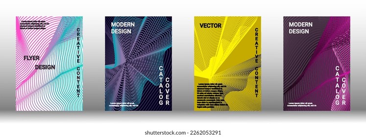 Modern design template. Creative fluid backgrounds from current forms to design a fashionable abstract cover, banner, poster, booklet. Vector illustration. EPS 10. 