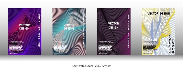Modern design template. Creative fluid backgrounds from current forms to design a fashionable abstract cover, banner, poster, booklet. Vector illustration. EPS 10. 