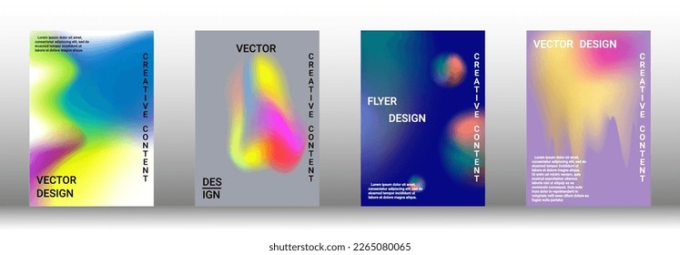 Modern design template. Creative fluid backgrounds from current forms to design a fashionable abstract cover, banner, poster, booklet. Vector illustration. EPS 10.