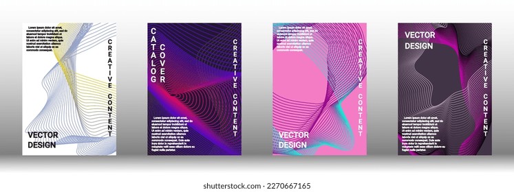 Modern design template. Creative fluid backgrounds from current forms to design a fashionable abstract cover, banner, poster, booklet. Vector illustration. EPS 10. 