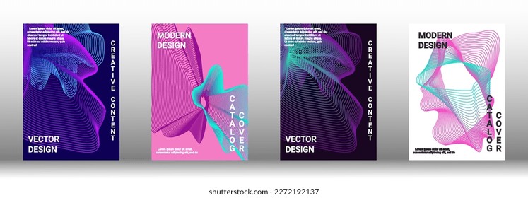 Modern design template. Creative fluid backgrounds from current forms to design a fashionable abstract cover, banner, poster, booklet. Vector illustration. EPS 10. 
