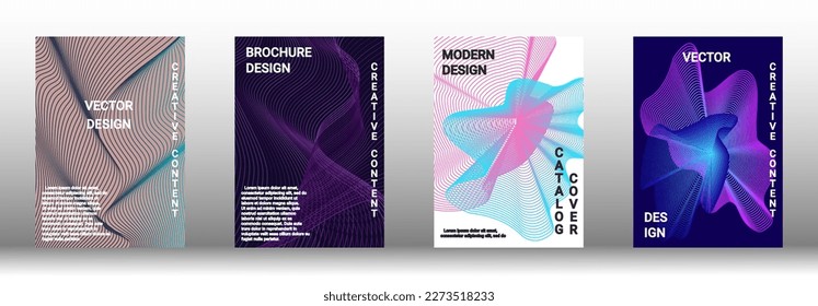 Modern design template. Creative fluid backgrounds from current forms to design a fashionable abstract cover, banner, poster, booklet. Vector illustration. EPS 10. 