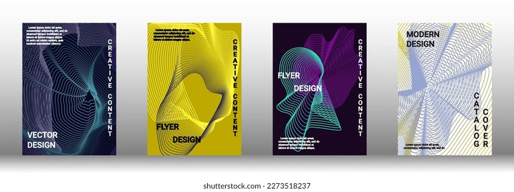 Modern design template. Creative fluid backgrounds from current forms to design a fashionable abstract cover, banner, poster, booklet. Vector illustration. EPS 10. 