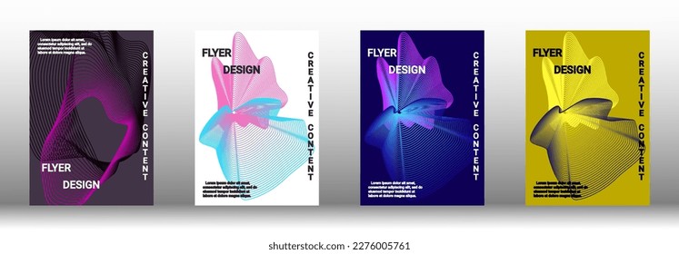 Modern design template. Creative fluid backgrounds from current forms to design a fashionable abstract cover, banner, poster, booklet. Vector illustration. EPS 10. 