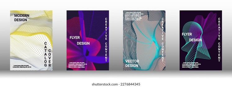 Modern design template. Creative fluid backgrounds from current forms to design a fashionable abstract cover, banner, poster, booklet. Vector illustration. EPS 10. 