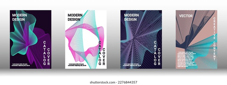Modern design template. Creative fluid backgrounds from current forms to design a fashionable abstract cover, banner, poster, booklet. Vector illustration. EPS 10. 