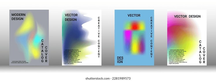 Modern design template. Creative fluid backgrounds from current forms to design a fashionable abstract cover, banner, poster, booklet. Vector illustration. EPS 10.